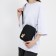 Youth bag with zipper, black color