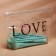 Cosmetic bag from transparent PVC 21 x2 x14 cm "Love"