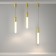 Suspended Technical P101PL-L500-12W3K-BS, LED, 12 W, 60x60x500 mm, 850 lm, 3000K, brass