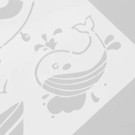 Stencil "wonderful animals" with lines set of 8 pcs 21x29 cm-1