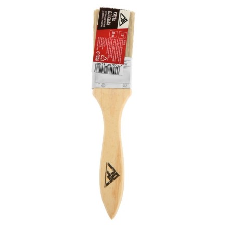 Brush flat scrap, natural bristles, wooden handle, 1.5 ", 38 mm-4