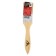 Brush flat scrap, natural bristles, wooden handle, 1.5 ", 38 mm