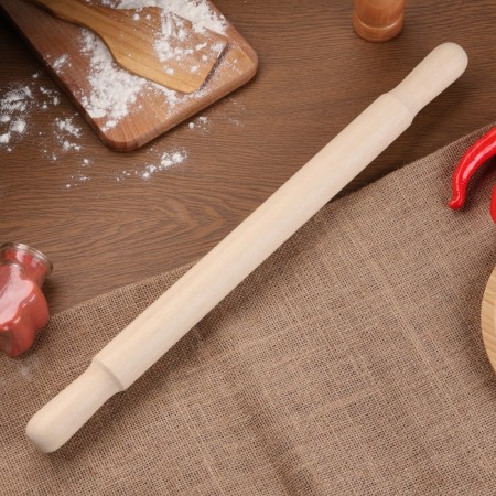 Big rolling rod with an engraving "Bodvit body and spirit", 49cm, d = 36 mm-1