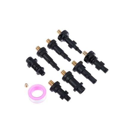 Foaming for water, volume of 1 liter, 8 connecting adapters-11