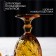 Magistro glass glass "Variet", 320 ml, yellow color