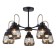 Entresol chandelier, 5x40W E14, black color