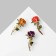 Brooch "Rose" with leaves, color mix in gold (indivisible packing 12 pcs., Price per pcs.)