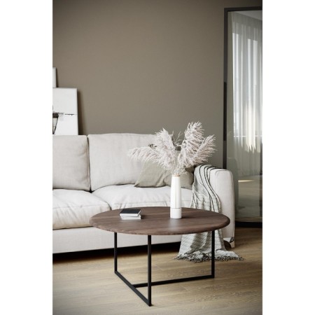 Majore coffee table, 800x800x390, acacia/black-2