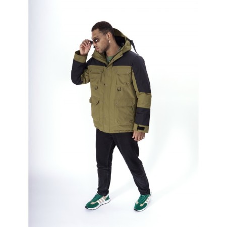 Ski jacket men's, size 50, khaki color-8