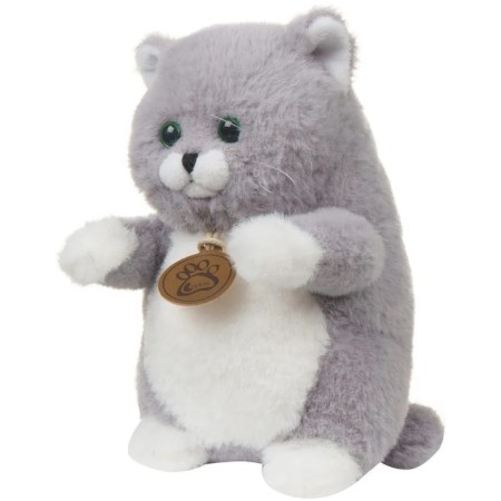 Soft toy "Cat fat", gray color, 20 cm AT365236-1