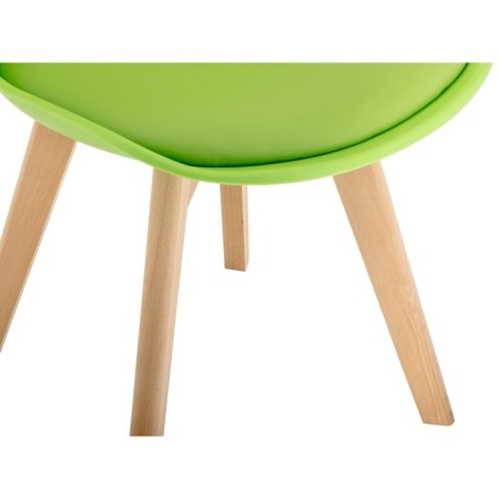 Plastic stool Bonuss array/eco -leather/plastic, natural/green 49x57x82 cm-5