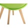 Plastic stool Bonuss array/eco -leather/plastic, natural/green 49x57x82 cm