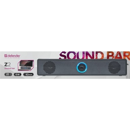 Computer Column Soundbar Defender Z2, 2.0, 6W, USB, Black-7
