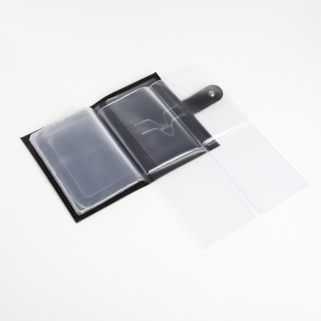Cover for auto documents on the button, textura, black color-6