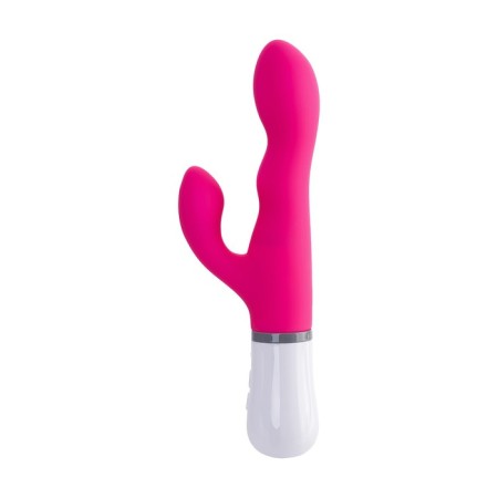 Lovense Nora vibrator with clitoral stimulant, silicone, pink color, 20 cm-6