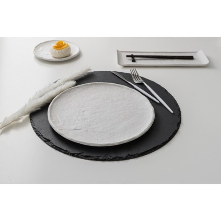 Porcelain dish for feeding Magistro Slate, D = 27.2 cm, white color-7