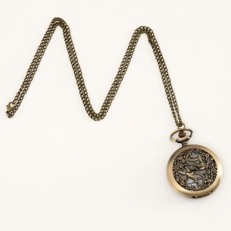 Pocket clock "Ptashki", quartz, d dial-4.5 cm-3