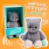 Soft toy "Cat Slanti", with a ball
