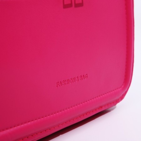 Bag Cross-Bodi with a zipper, pink color-4