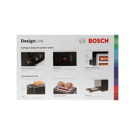 Toster Bosch Tat3P423, 970 W, 5 modes of frying, 2 toasts, black-9
