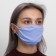Reusable face mask of 100 % cotton, 2-layer, blue, 19 x 13 cm