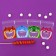 BOPP package with sticky tape, "festive assorted", 10*10+3cm