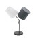 ALMEIDA 2x40W table lamp E14, black
