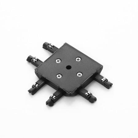 Connector SLIM "T-shaped" 4-filled black 0.7x4x2cm-4