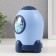 Piggy bank Plastic "Rocket" safety castle mix 9.5x9.5x16.5 cm
