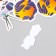 Stickers for creativity "Flying into space" embossing silver set 48 pcs 9x7x0.8 cm