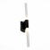 Sconces st. SL947.401.02. Laconicita. 2x5 watts, G9, 4000k, 60x10 cm, black color
