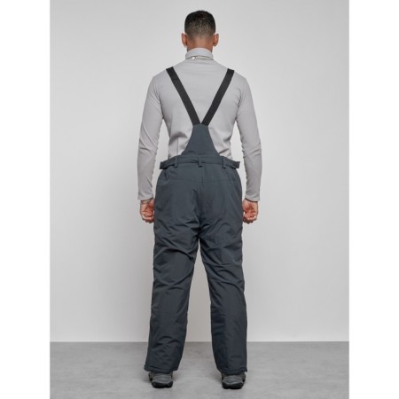Male winter ski costume, size 48, dark gray color-17
