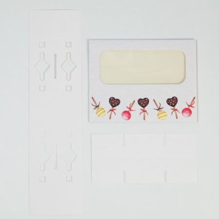 Box for 6 sweets, confectionery packaging "Bon Appetit", 10.2 x 20 x 5 cm-4