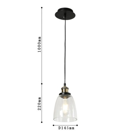 Suscabel suspension 145 mm, E27 40W-2