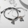 Bracelets "Demetrons" diamonds, black and white color, l = 12.5 cm