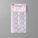 Knitted elements "flowers", 2.8 × 2.8 cm, 10 pcs, lilac/white color