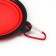Silicone, folding bowl, 350 ml, 11 cm, red