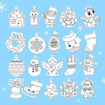 Set for creativity "Christmas toys" with application-1