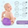 Reusable diaper, purple color