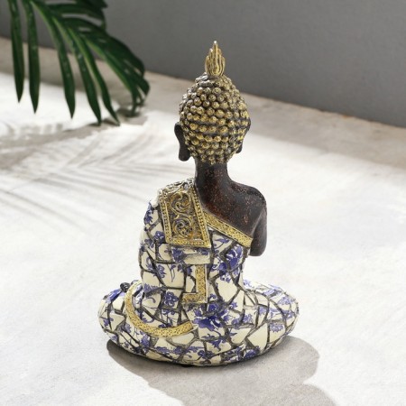 Figure "Buddha; palms" mosaic, 15x8x21cm-3