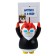 Figure Pudgy Penguins, in a black jacket, with a letter board, 16.5 cm