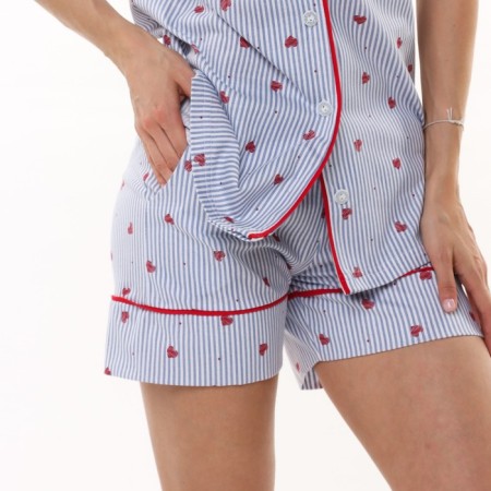 COMPLEMENT FOLDAY POWER (shirt/shorts), Blue/Red color, size 48-1
