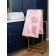 Terry towel Cat Love, size 50x90 cm, pink color