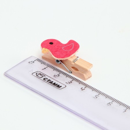Decorative clothespins with a rope for the suspension "Ducks" set 10 pcs. - 1, 5 × 12 × 14 cm-5