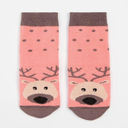 Noski children's terry, peach color, size 14-16