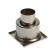 Zein English, 100x100 mm, vertical, d = 50 mm, direct release, stainless steel