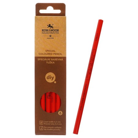 Chernographic pencil 2.2 mm, koh-i-noor 1702/2 hb, l = 175 mm-5