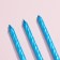 Candles for the cake "Classic" with a stand, 13 cm, 6 pcs, blue