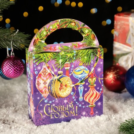 Gift Folding Box "New Year" 17 x 7 x 17 cm