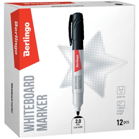 Board marker 2.0 mm, berlingo, black-6